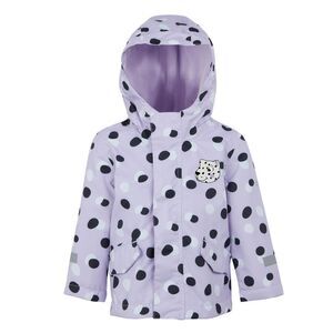 Regatta Childrens/Kids Shyla The Leopard Waterproof Jacket / Lilac Frost